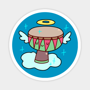 Cute Little Angel Djembe Magnet